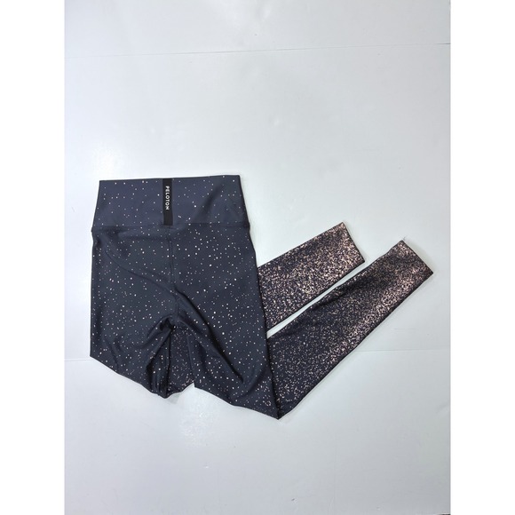 Peloton Pants - Sold.   Peloton Womens Small Rose Gold Metallic Speckled High Waisted Leggings